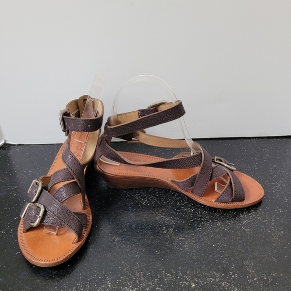 Madewell 1937 Brown Italian Leather Sandals - Picture 1 of 8
